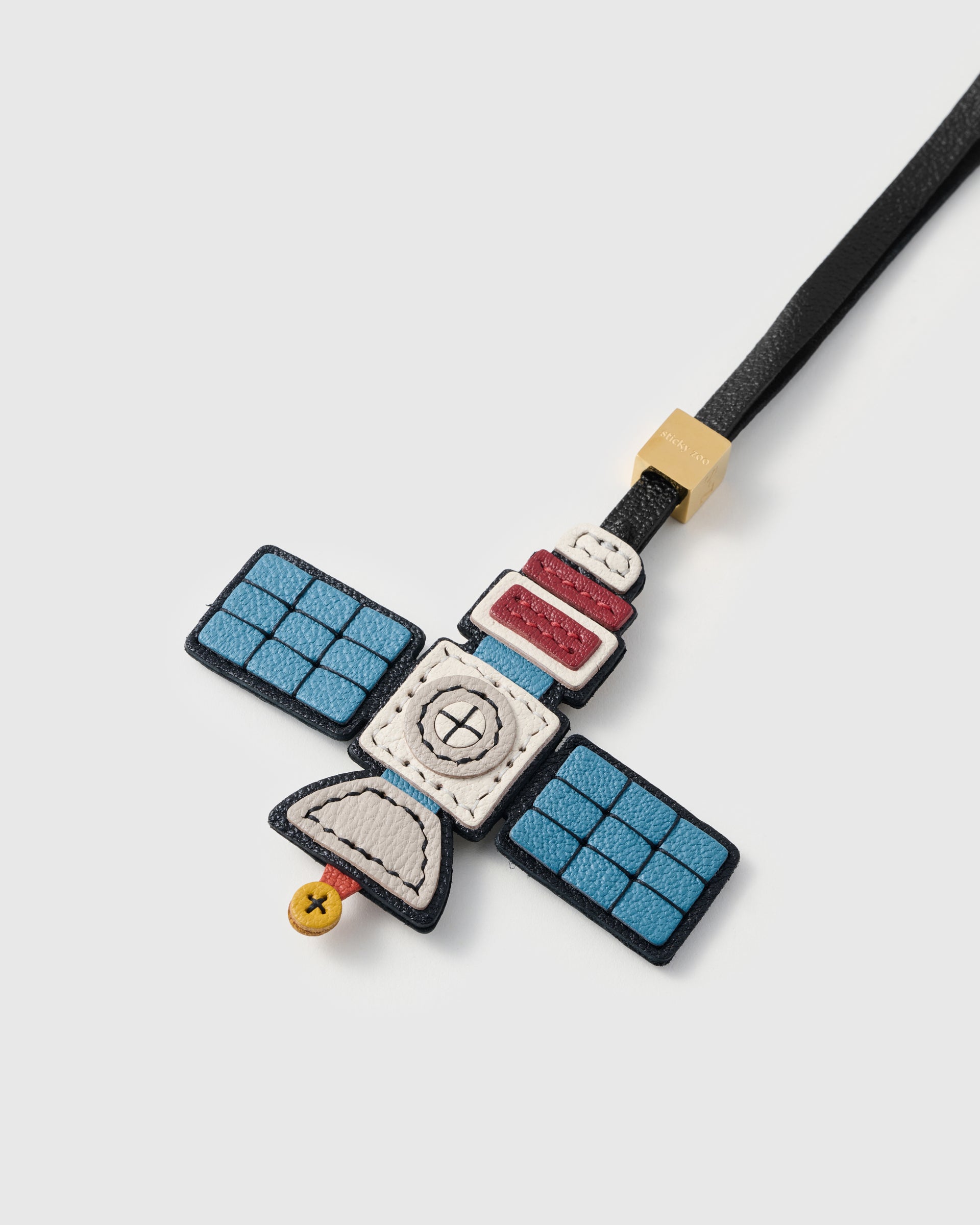 Leather Satellite Bag Charm & Keychain – Handmade Space