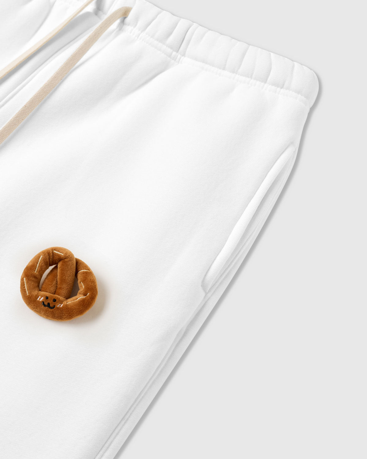 PANTALONES DE SUDADERA DE TERCIOPELO DOBLE CRUASÁN