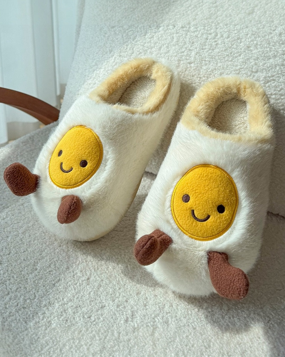 FRIED EGG SLIPPERS