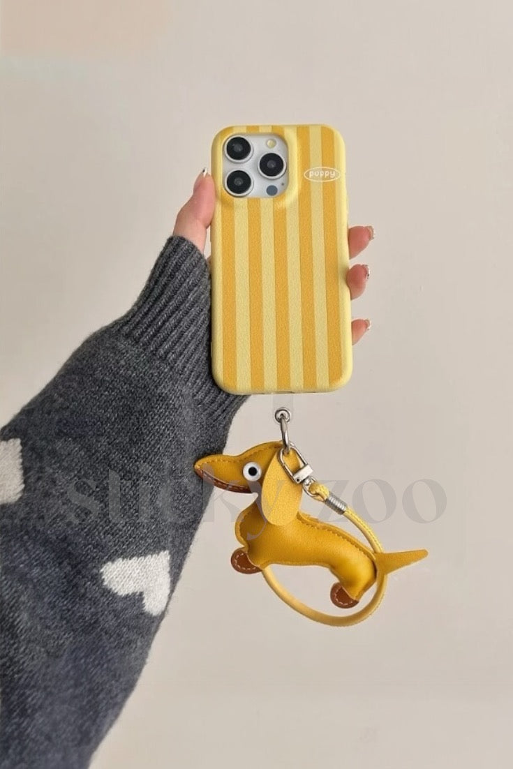 STRIPED DACHSHUND PUPPY CASE