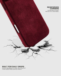 SARUNG TELEFON ALCANTARA — BORDEAUX