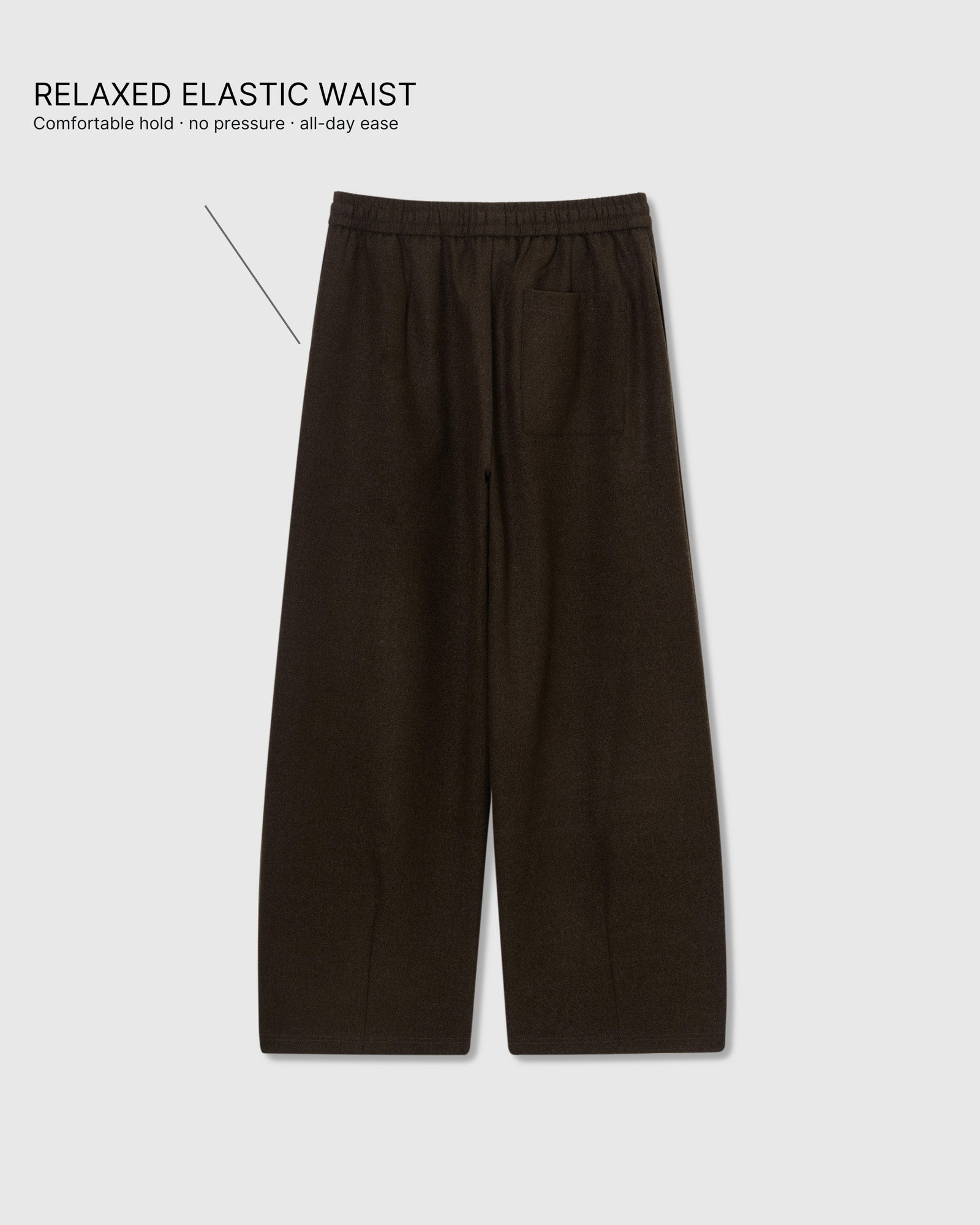 WOOL DRAPE RELAXED PANTS