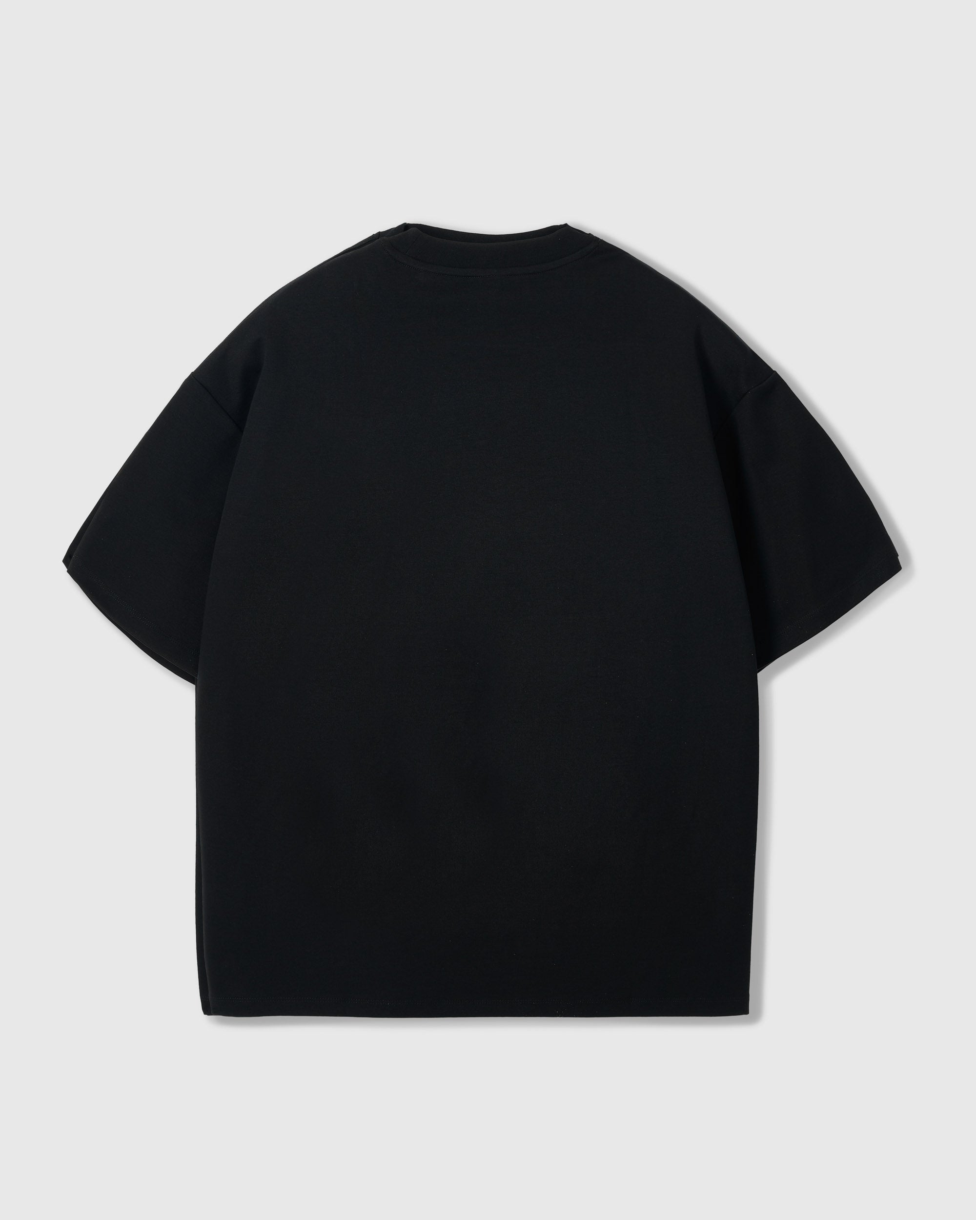 Handmade Plush Shrimp Tee · 230gsm Cotton, Oversized Black