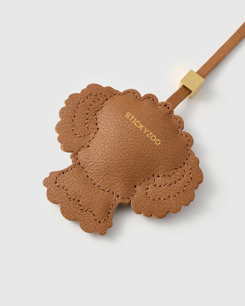 Gift for Poodle Lovers — Handmade Leather & Alcantara Charm