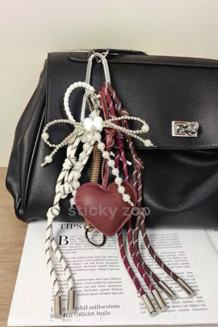 HEART STRINGS BAG CHARM