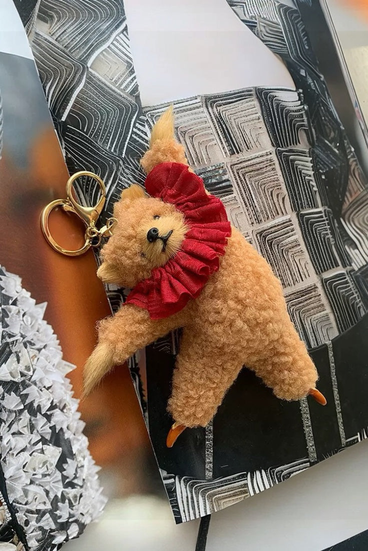 DANCING TEDDY BEAR BAG CHARM