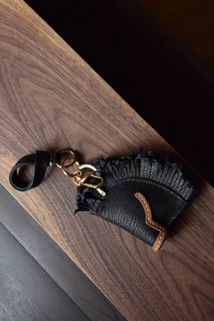 HORSE BAG CHARM | BLACK