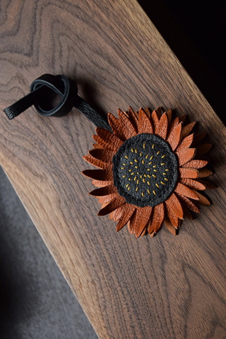 SUNFLOWER BAG CHARM