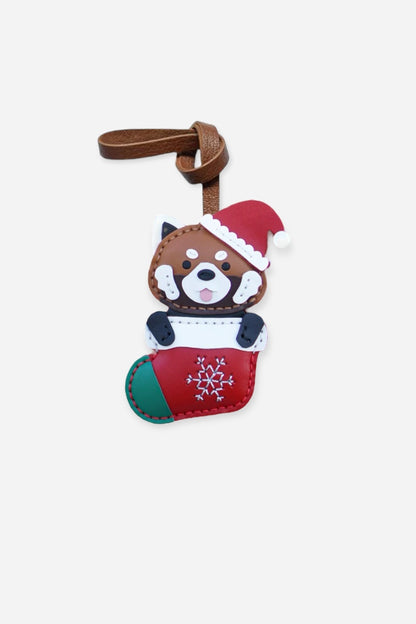 RACCOON CHRISTMAS BAG CHARM