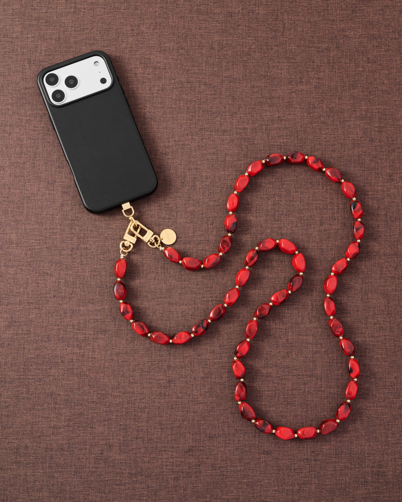 RUBY SMOKE LINK PHONE STRAP