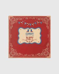 Rodeo paisley silk scarf with cinnabar red ground and hand-illustrated paisley print by STICKYZOO