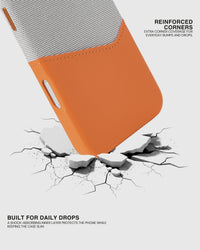 PORTEMONNEE TELEFOONHOESJE — GRIJS ORANJE