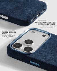 Funda para teléfono Alcántara — Cobalto