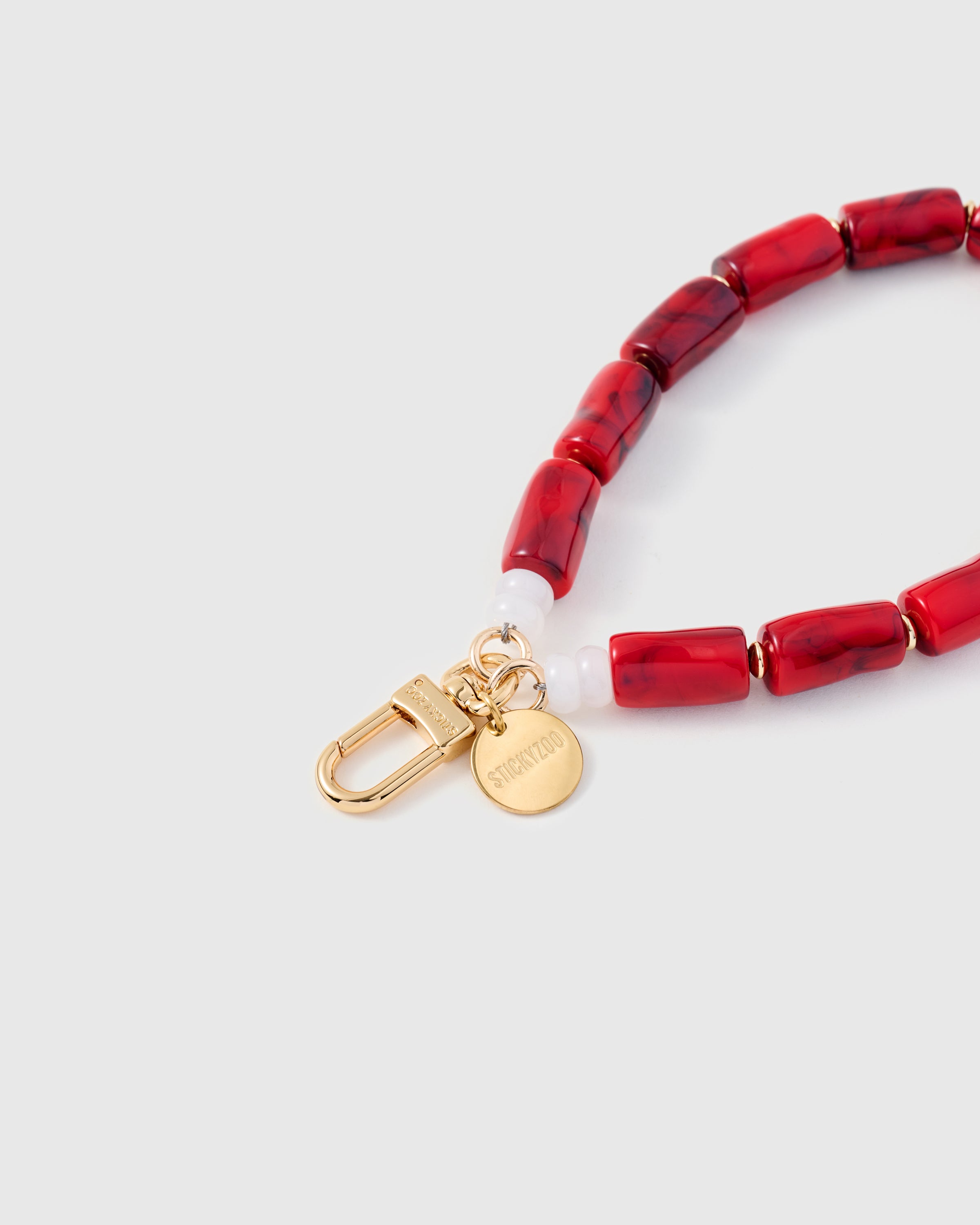 붉은 돌 휴대폰 줄