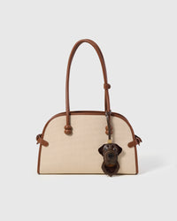 Labrador Retriever charm — genuine French Alran goatskin + suede. Never vegan. Never synthetic.