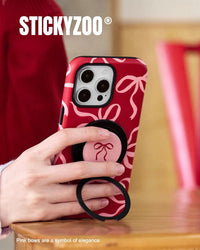 Pouzdro s růžovými mašlemi
