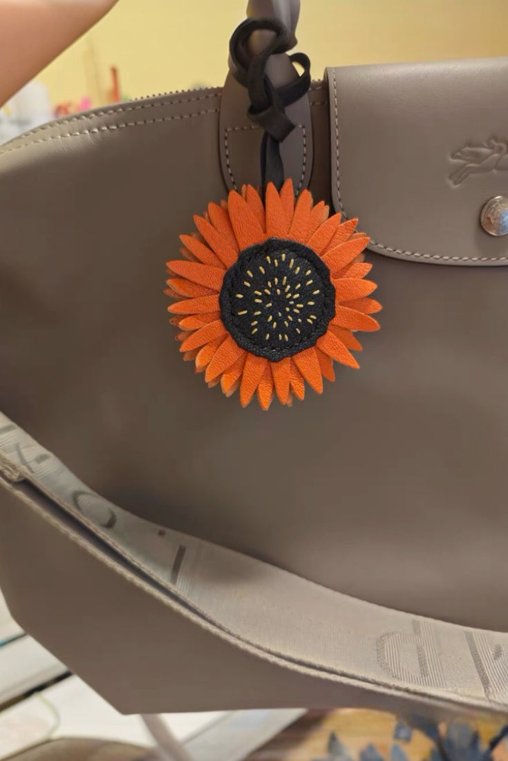 SUNFLOWER BAG CHARM