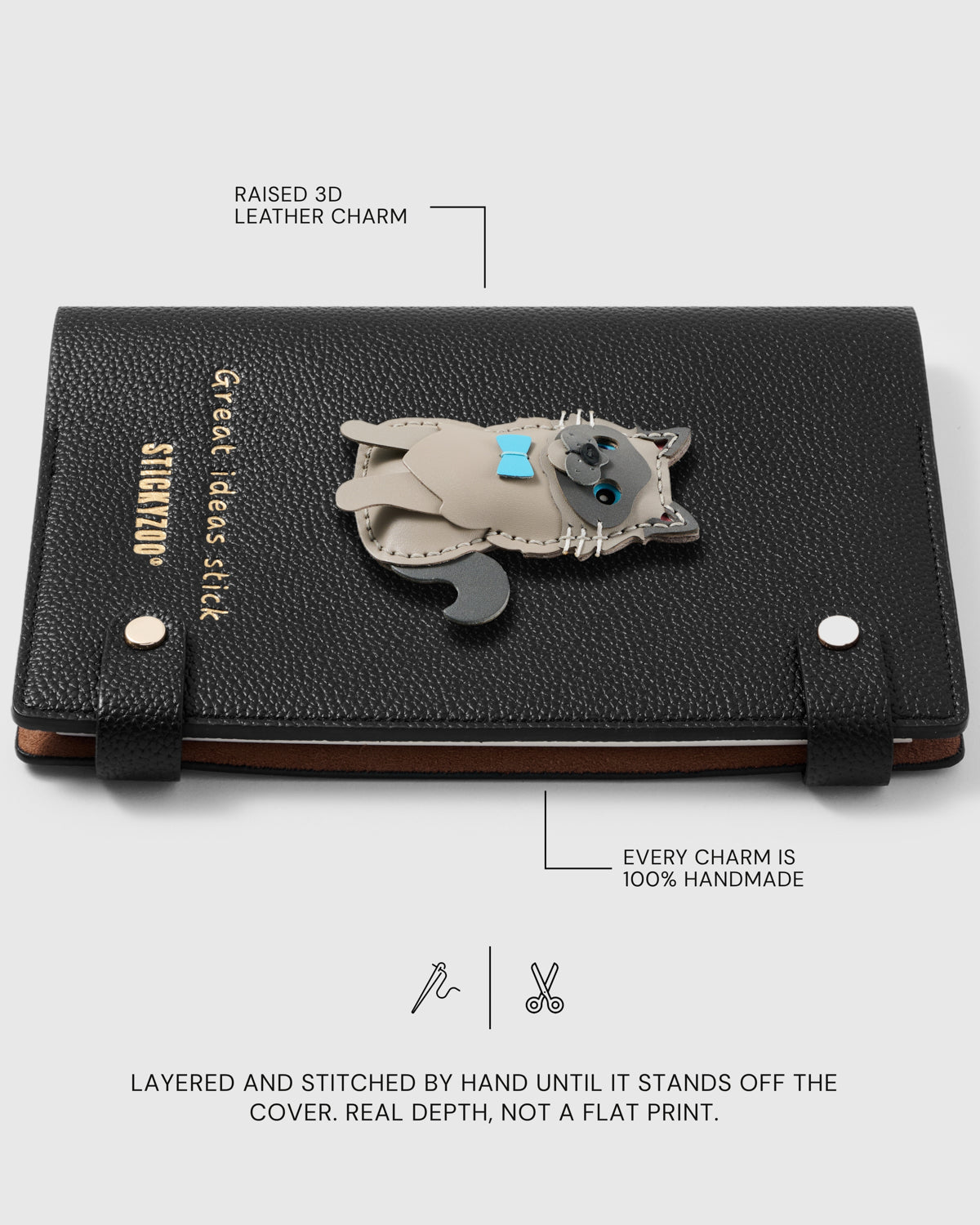 GREY RAGDOLL CAT NOTEBOOK