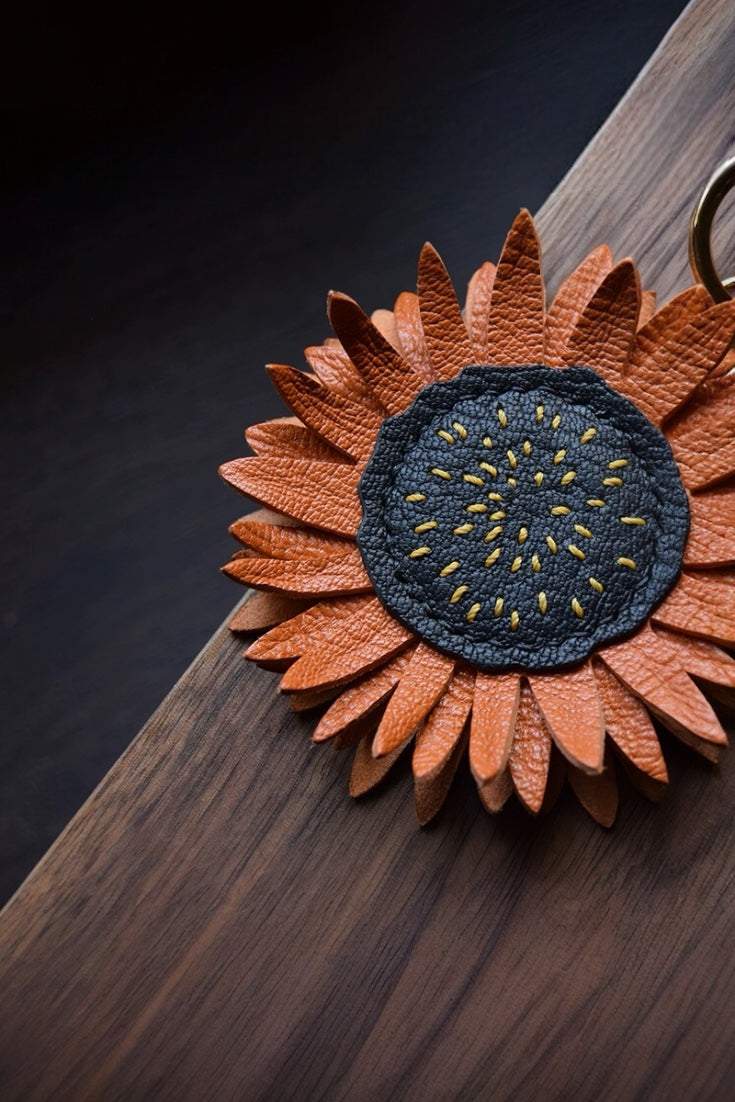 SUNFLOWER BAG CHARM