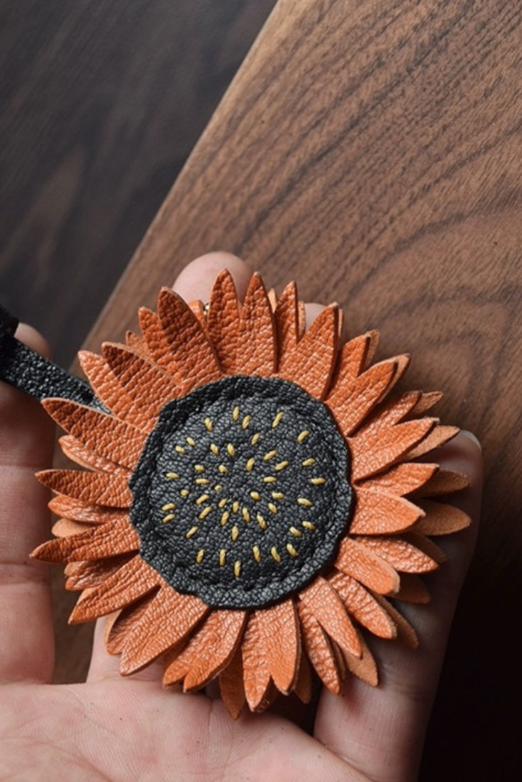 SUNFLOWER BAG CHARM