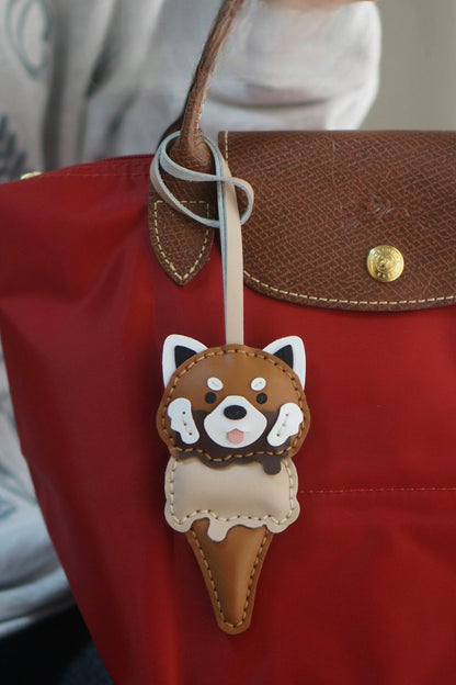 RACCOON ICE CREAM BAG CHARM