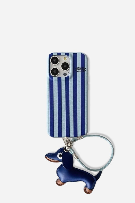 STRIPED DACHSHUND PUPPY CASE