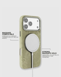 DENIM TELEFOONHOESJE — OLIVE