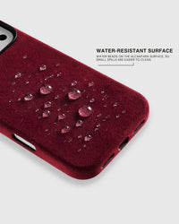 SARUNG TELEFON ALCANTARA — BORDEAUX