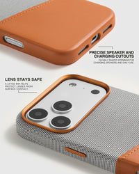 PORTEMONNEE TELEFOONHOESJE — GRIJS ORANJE