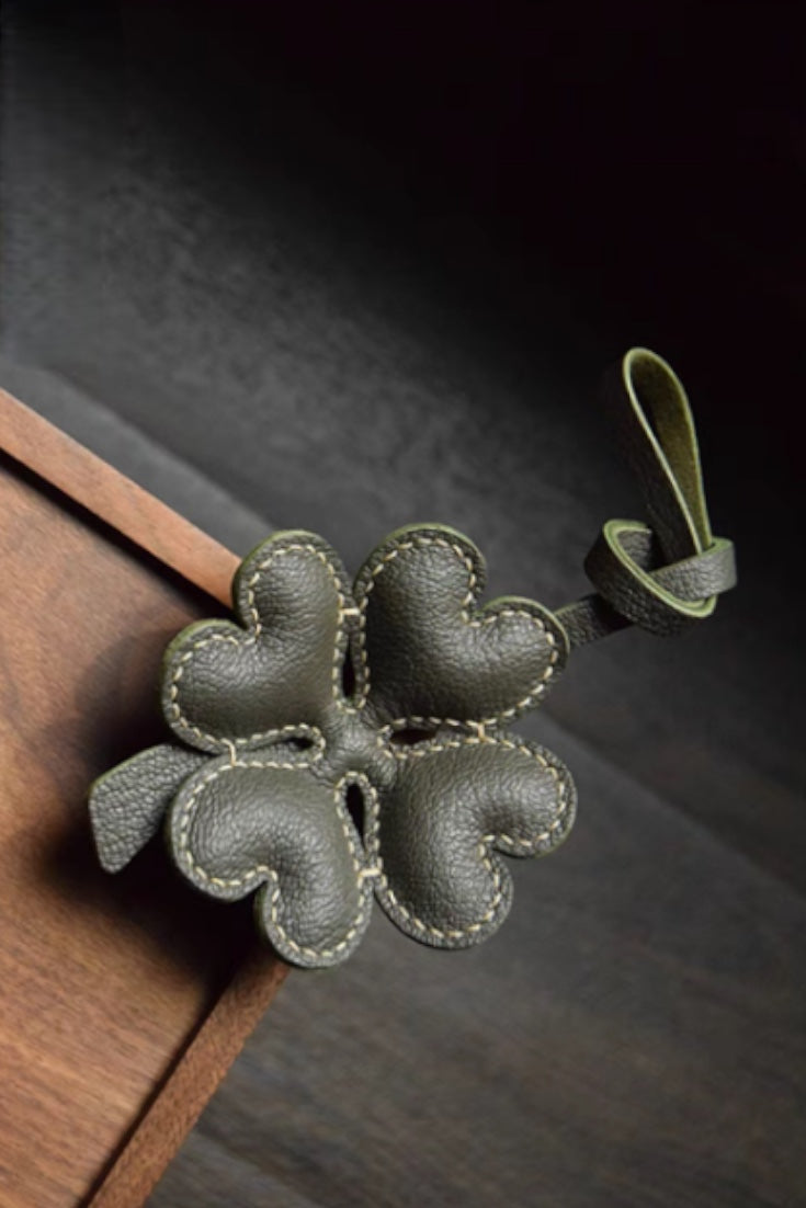 FOUR LEAF CLOVER BAG CHARM