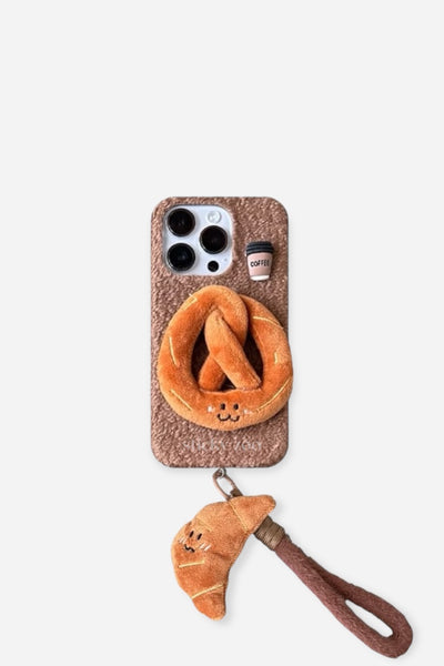 【STICKY ZOO】プレッツェル＆クロワッサン スマホケース PRETZEL PLUSH & CROISSANT PLUSH CASE – Sticky Zoo®