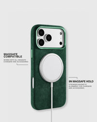 Pouzdro na telefon Alcantara — Evergreen