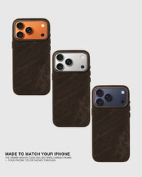 DENIM TELEFOONHOESJE — BRUIN