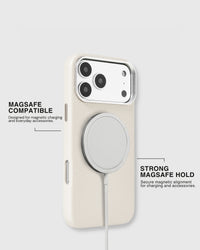 TEXTURED LEATHER CASE — WHITE