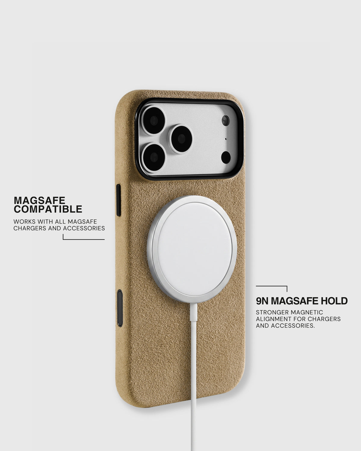 Camel Alcantara MagSafe Phone Case for iPhone – STICKYZOO®