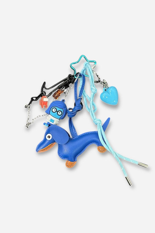 BLUE DACHSHUND CHARM