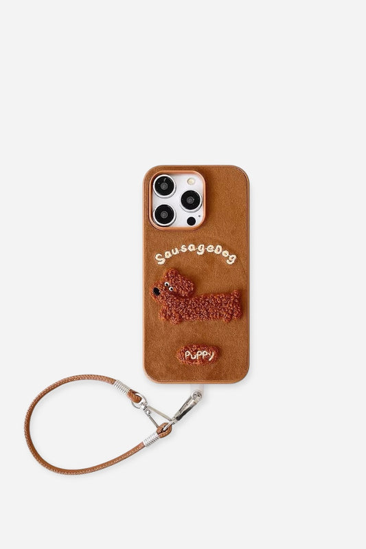 SAUSAGEDOG EMBROIDERED CASE