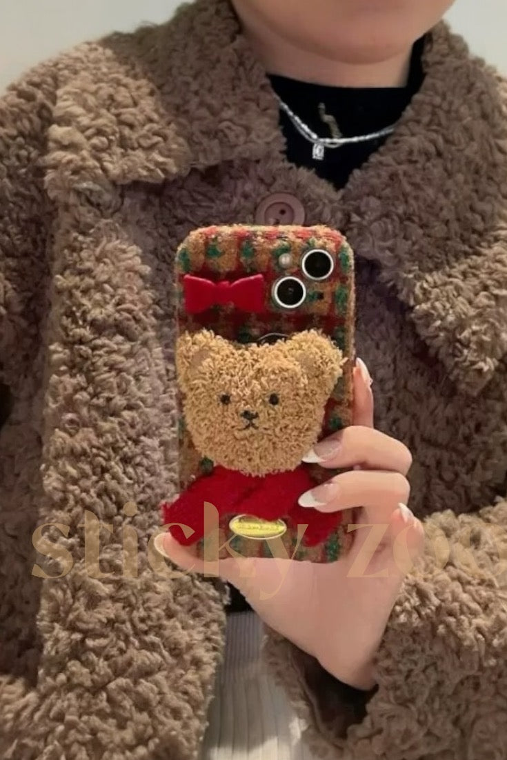 TEDDY BEAR KNIT CASE