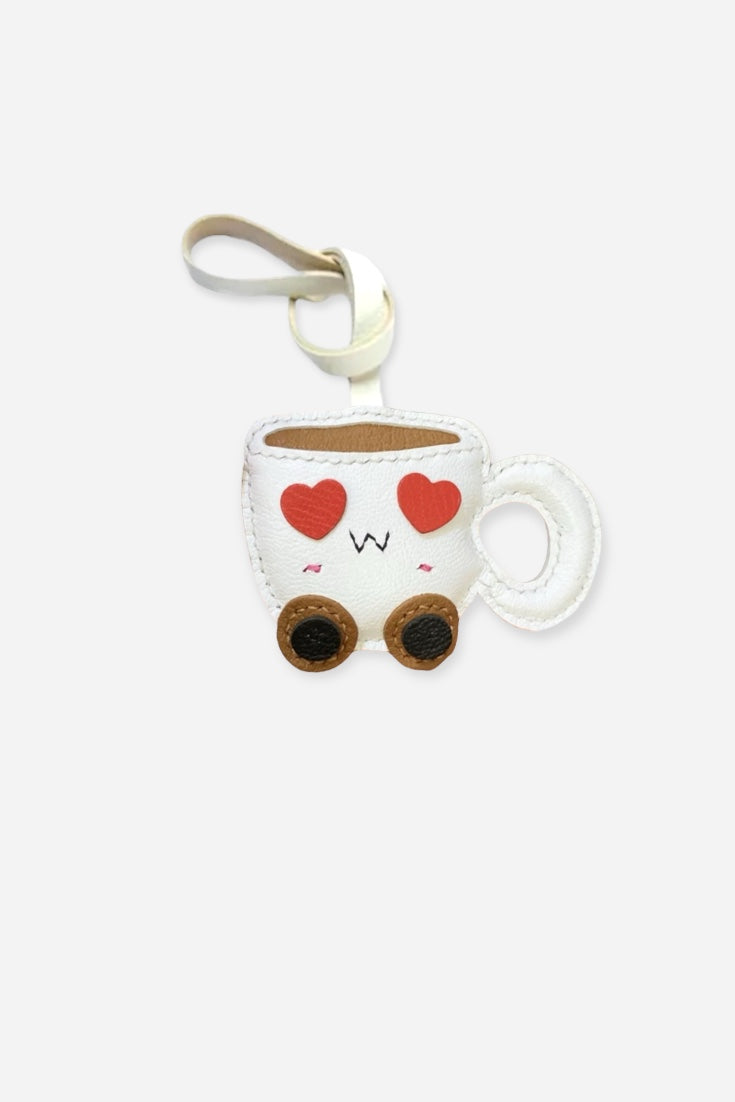 CUPPY THE COFFEE HEART CHARM