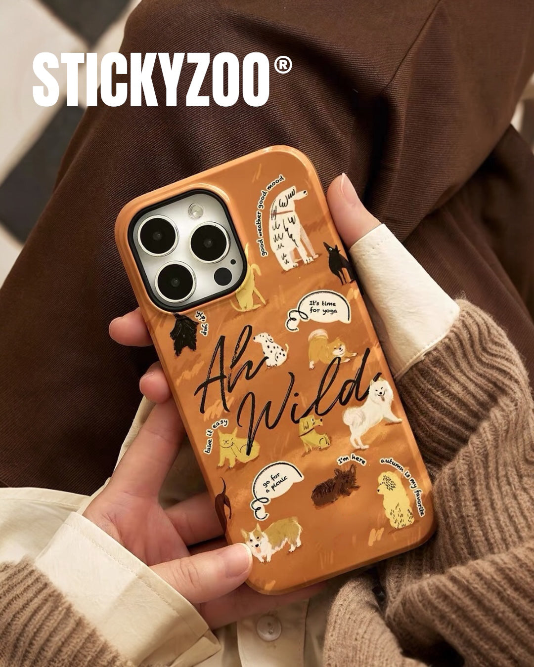 マグセーフ対応パピーiPhoneケース – グッドウェザー、グッドムード