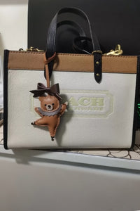 BALLET BEAR CHARM charm rated 4.9★ by thousands — French Alran goatskin, 3 days by hand.