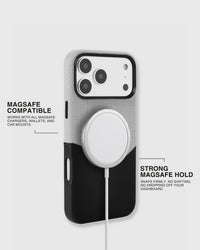 CUSTODIA PORTAFOGLIO PER TELEFONO — GRIGIO NERO