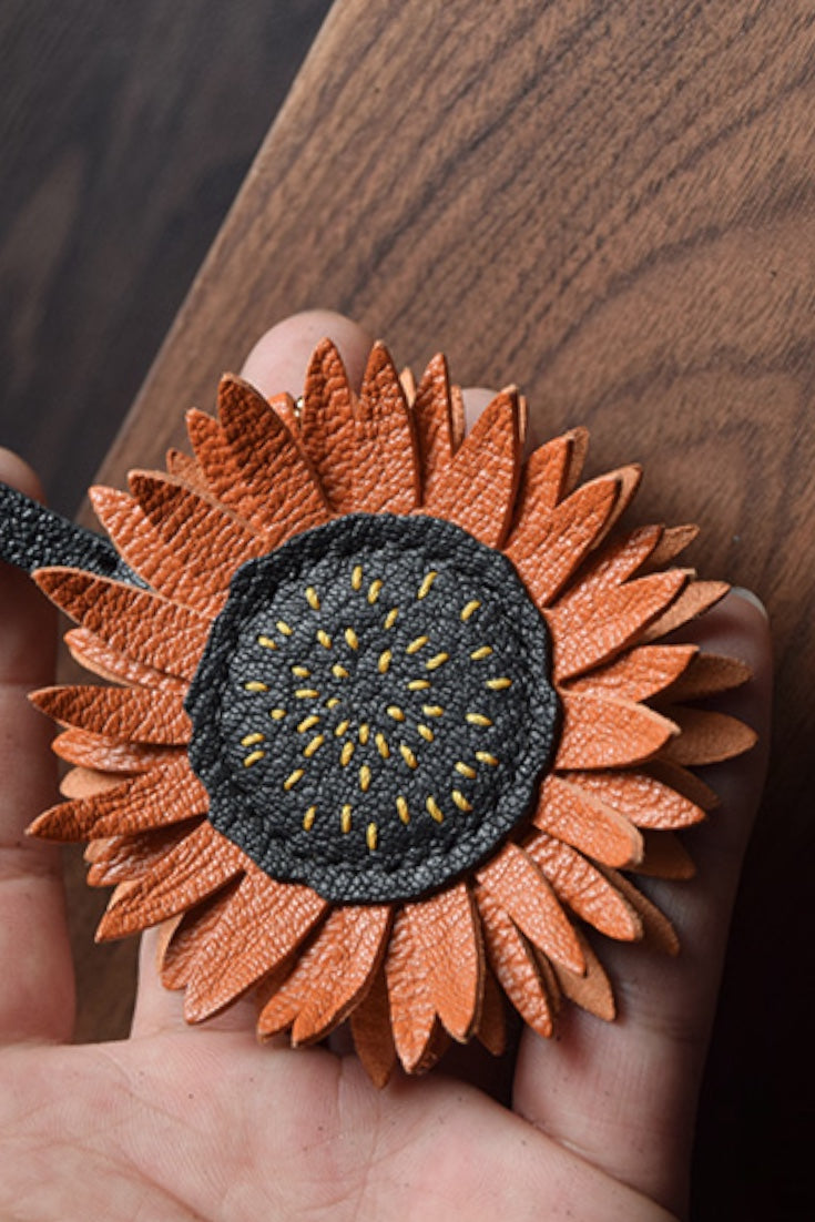 SUNFLOWER BAG CHARM