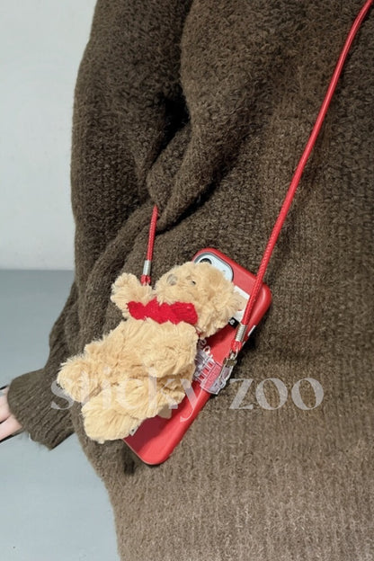 CUTE TEDDY BEAR PHONE CASE