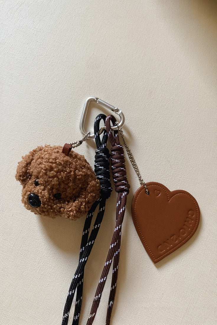 PUFFY POODLE BAG CHARM