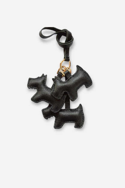 TRIPLE SCHNAUZER BAG CHARM