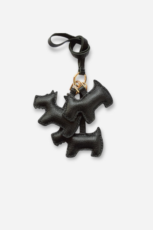 TRIPLE SCHNAUZER BAG CHARM