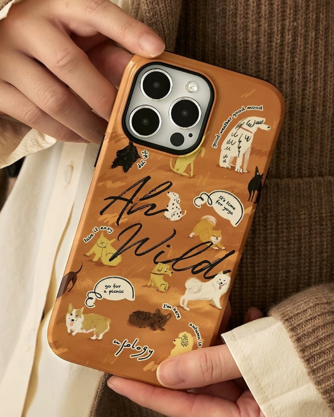 マグセーフ対応パピーiPhoneケース – グッドウェザー、グッドムード