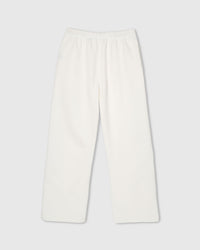 Back view of STICKYZOO Mushroom Sweatpant showing clean wide-leg silhouette and elastic waistband