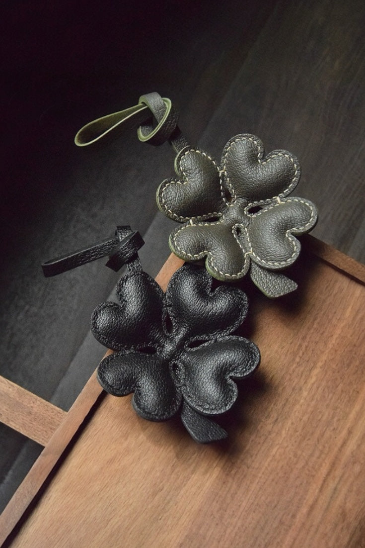 FOUR LEAF CLOVER BAG CHARM